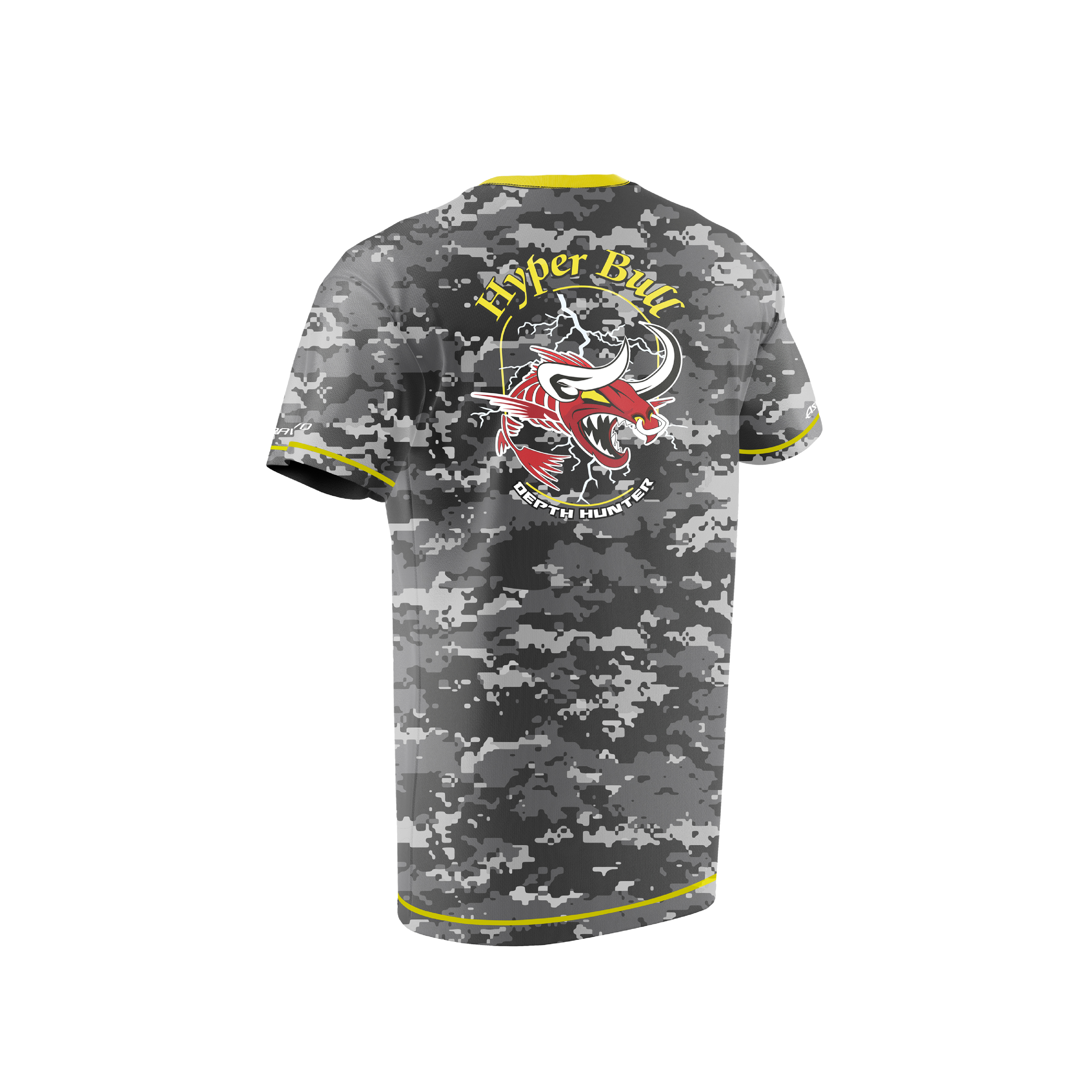 Asuka Camo Grey with Yellow Lining T-Shirt | Asuka 