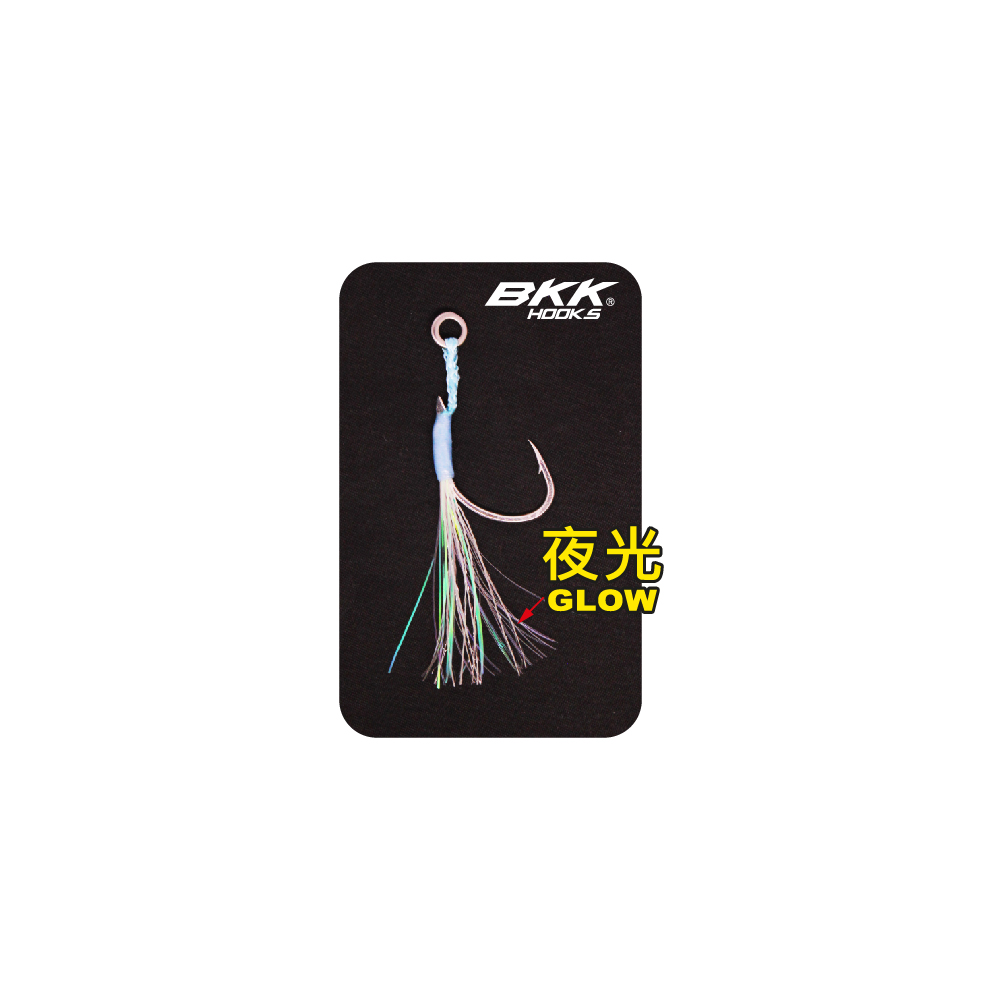 Asuka Single Jigging Assist Hook with Luminous Flashy SJAH-777 | Asuka 