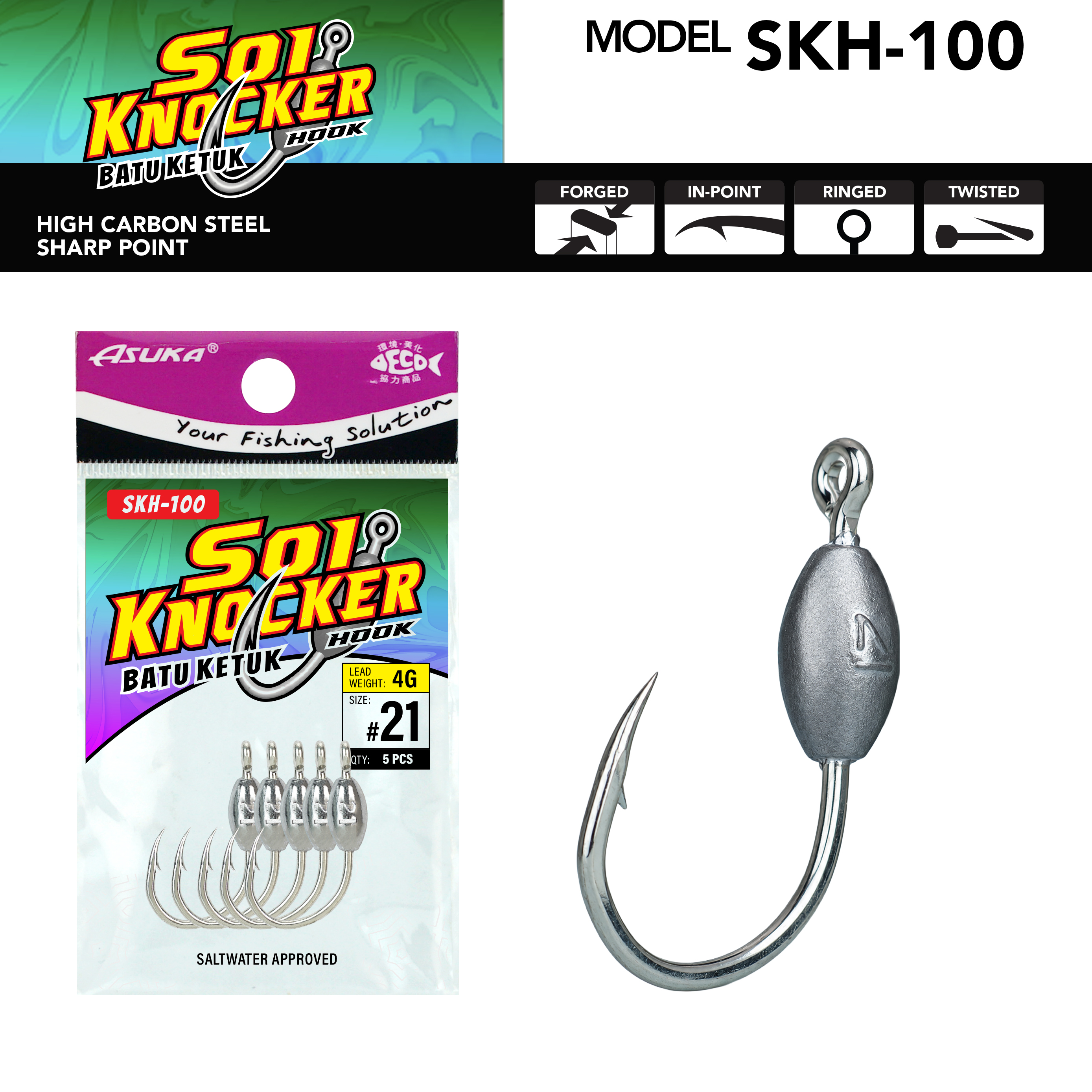 Asuka Fishing  | Asuka Soi Knocker Batu Ketuk Hook