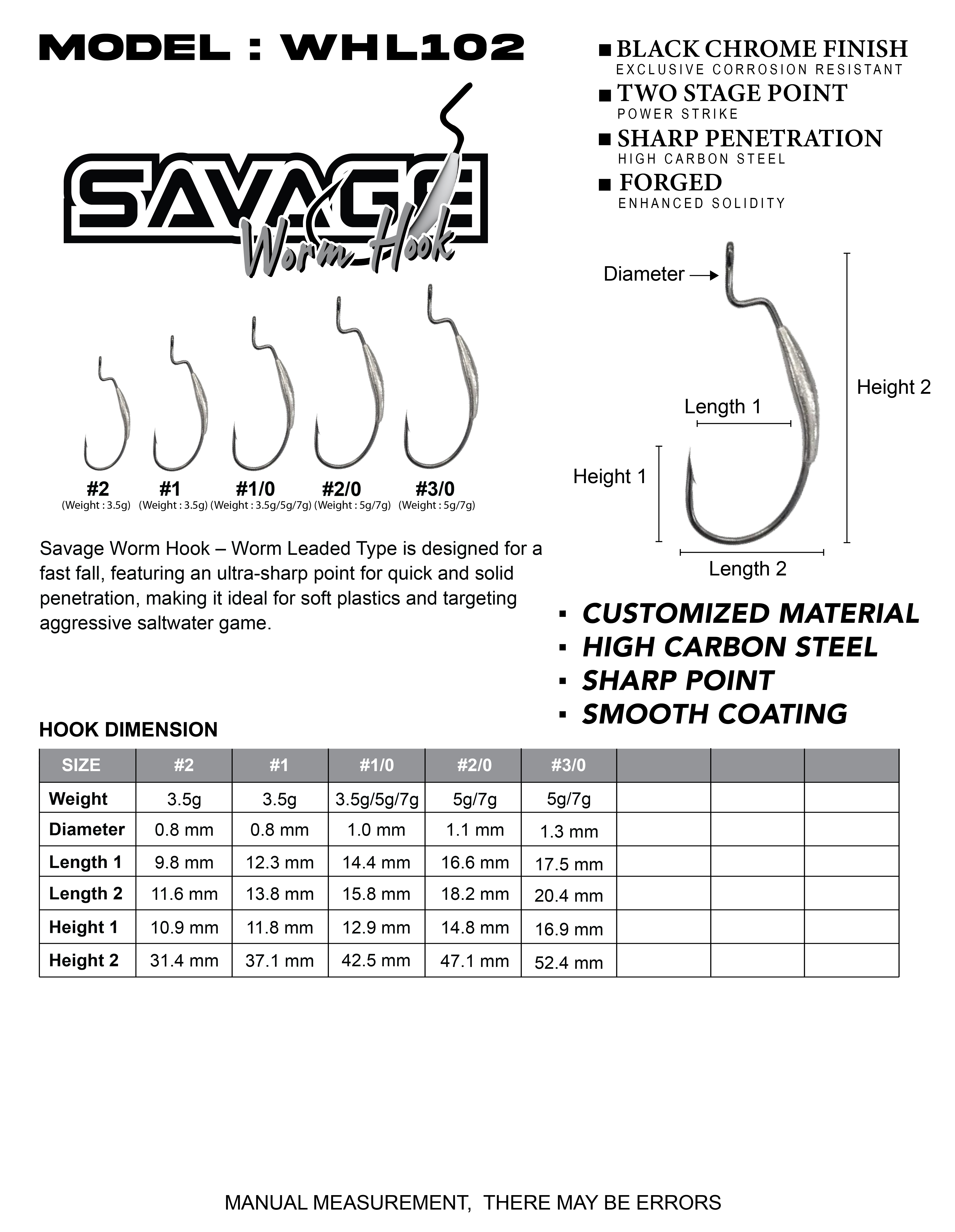 Asuka Savage Worm Hook | Asuka 